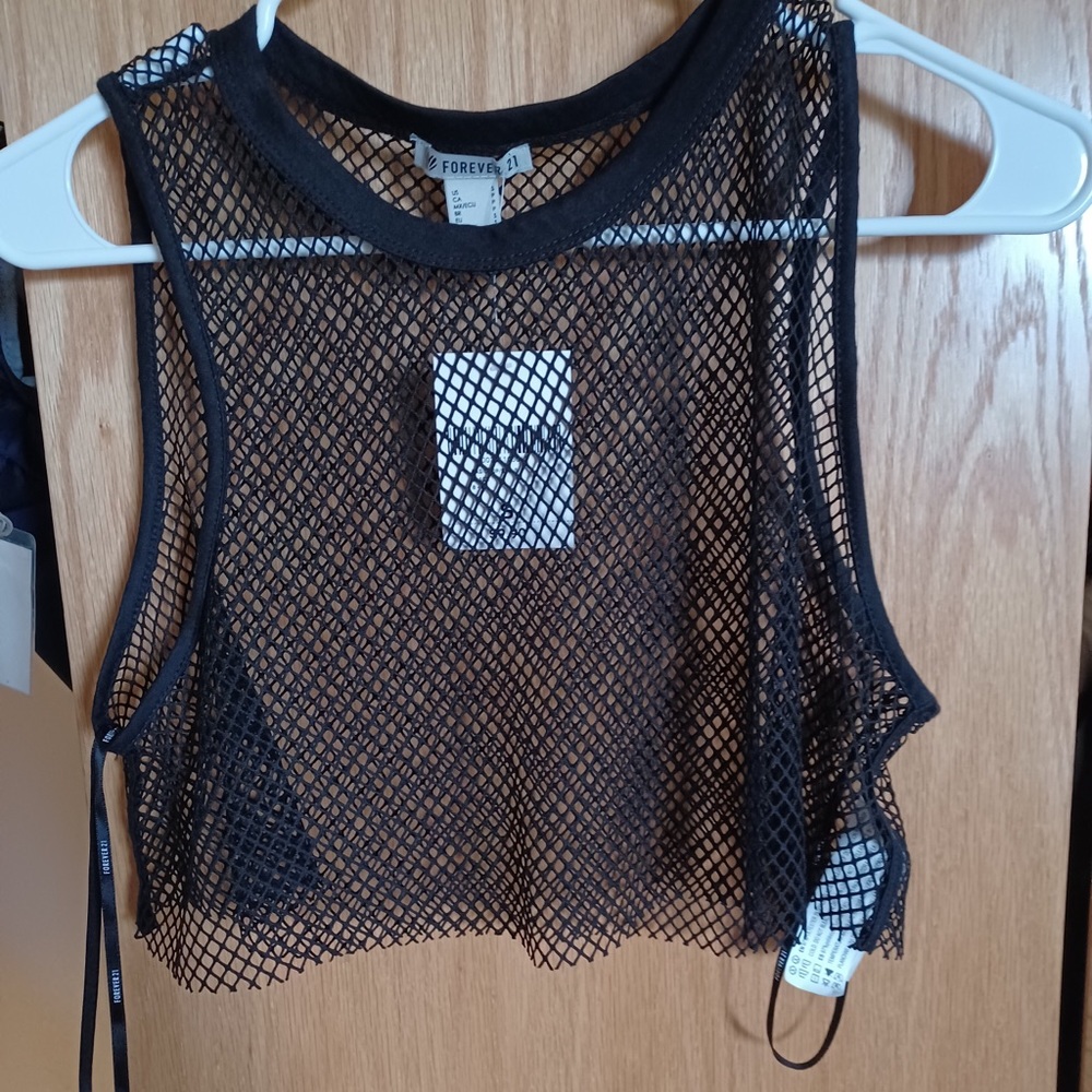 Forever 21 mesh crop top
